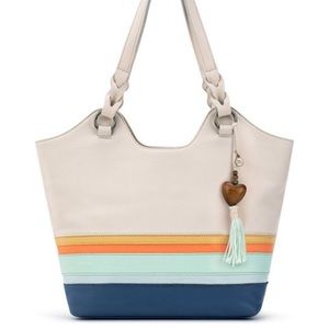 Sak Stone Stripe Sierra Leather Tote